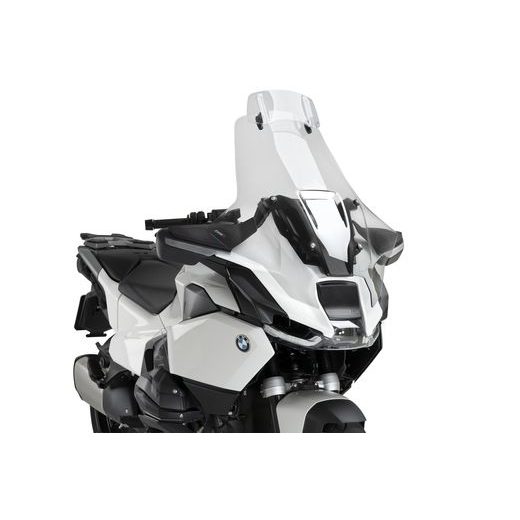 VĒJSTIKLS PUIG TOURING WITH VISOR 22646W CAURSPĪDĪGS