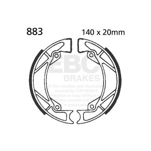 BREMŽU LOKU KOMPLEKTS EBC 883