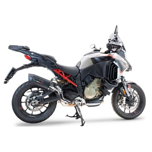 SLIP-ON EXHAUST GPR FURORE EVO4 NERO D.140.1.FNE4 MATTE BLACK INCLUDING REMOVABLE DB KILLER AND LINK PIPE