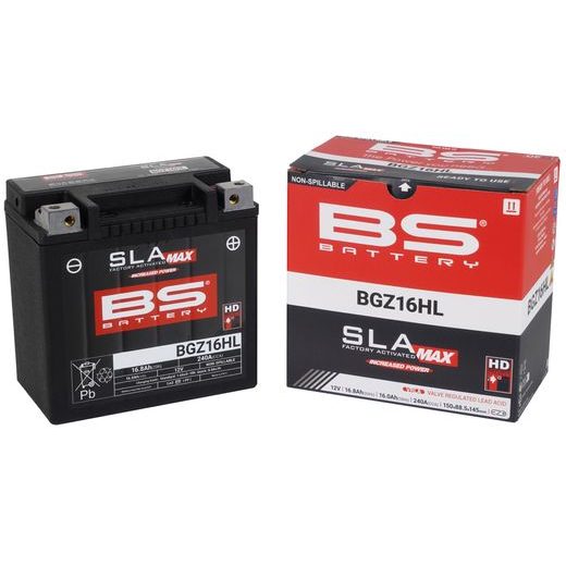 RŪPNIECISKI AKTIVIZĒTS AKUMULATORS BS-BATTERY BGZ16HL SLA MAX