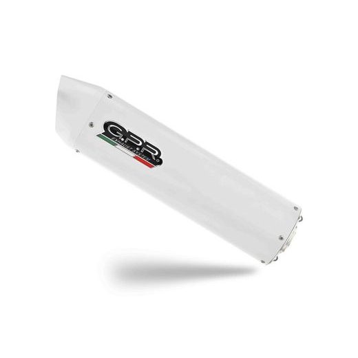 SLIP-ON EXHAUST GPR ALBUS CERAMIC A.70.RACEDB.ALB WHITE GLOSSY INCLUDING LINK PIPE AND REMOVALE DBKILLER