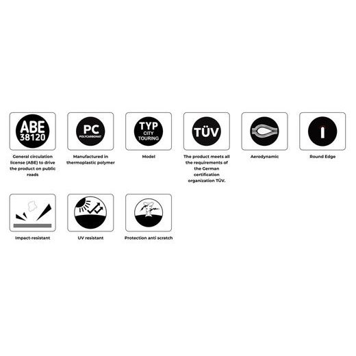 VĒJSTIKLS PUIG CITY TOURING 21647H TUMŠS