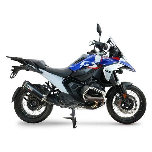 SLIP-ON EXHAUST GPR HYPER DUAL BLACK TITANIUM BM.109.HYDU.BLTIT MATTE INOX INCLUDING REMOVABLE DB KILLER AND LINK PIPE