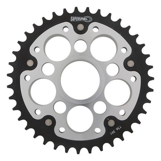 REAR SPROCKET SUPERSPROX STEALTH RST-736:39-SLV SUDRABA 39T, 520