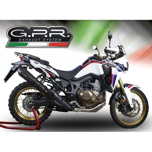 SLIP-ON EXHAUST GPR NEW GRAND PRIX EVO BLACK TITANIUM E4.H.226.GPAN.BLT TITANIUM MATTE BLACK INCLUDING REMOVABLE DB KILLER AND LINK PIPE
