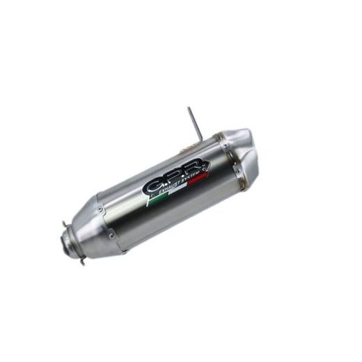 SLIP-ON EXHAUST GPR PENTACROSS INOX ATV.49.PENIO BRUSHED STAINLESS STEEL INCLUDING REMOVABLE DB KILLER AND LINK PIPE
