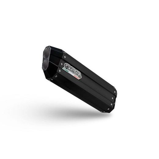 SLIP-ON EXHAUST GPR HYPER SONIC BLACK TITANIUM E5.H.264.1.HYSOBLK MATTE BLACK INCLUDING REMOVABLE DB KILLER AND LINK PIPE