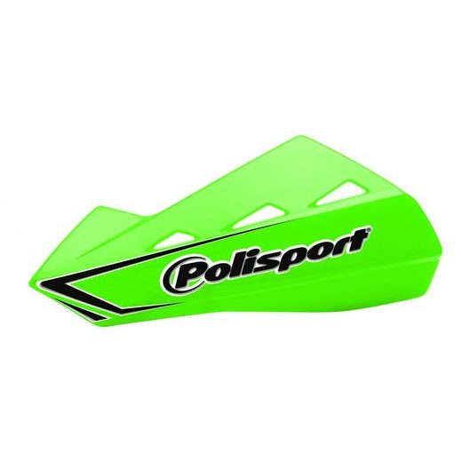 HANDGUARD POLISPORT QWEST WITH UNIVERSAL PLASTIC MOUNTING KIT GREEN 05