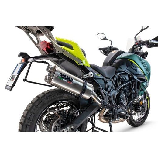SLIP-ON EXHAUST GPR DUAL INOX BE.25.DUAL.IO MATTE INOX INCLUDING REMOVABLE DB KILLER AND LINK PIPE