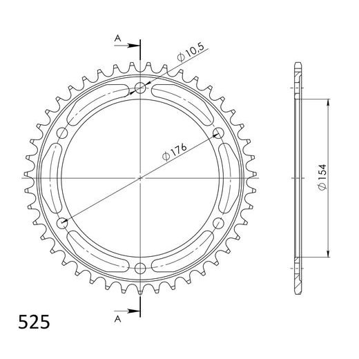 AIZMUGURĒJAIS ZOBRATS SUPERSPROX RFE-1346:43-BLK MELNS/PELĒKS 43T, 525