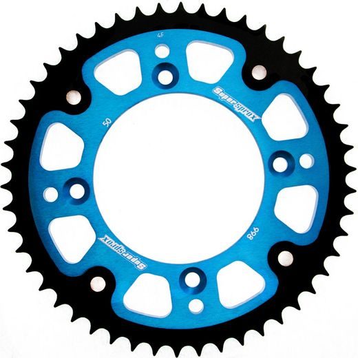 REAR SPROCKET SUPERSPROX STEALTH RST-998:50-BLU ZILS 50T, 428