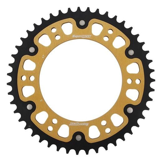 REAR SPROCKET SUPERSPROX STEALTH RST-5:47-GLD ZELTA 47T, 520