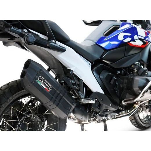 SLIP-ON EXHAUST GPR HYPER SONIC BLACK TITANIUM BM.109.HYSOBLK MATTE TITANIUM INCLUDING REMOVABLE DB KILLER AND LINK PIPE