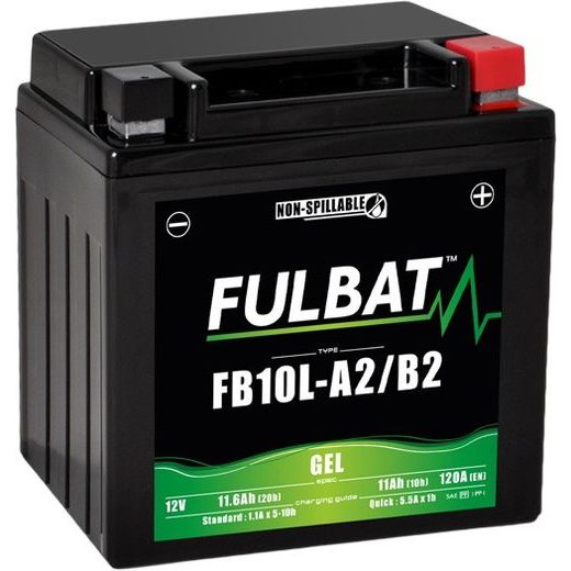 GĒLA AKUMULATORS FULBAT FB10L-A2/B2 GEL (YB10L-A2/B2 GEL)