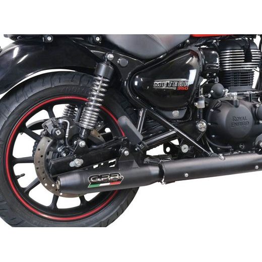 SLIP-ON EXHAUST GPR DEEPTONE ROY.10.CAT.DENE BLACK STAINLESS STEEL INCLUDING REMOVABLE DB KILLER, LINK PIPE AND CATALYST
