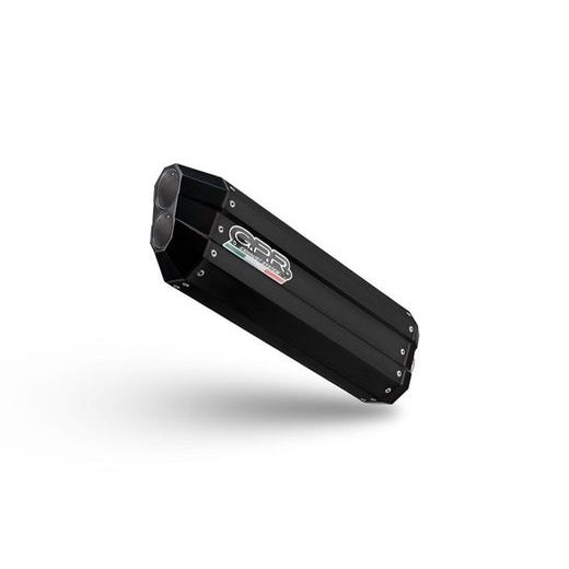 SLIP-ON EXHAUST GPR HYPER SONIC E4.BM.104.HYSOBLK MATTE BLACK INCLUDING REMOVABLE DB KILLER AND LINK PIPE
