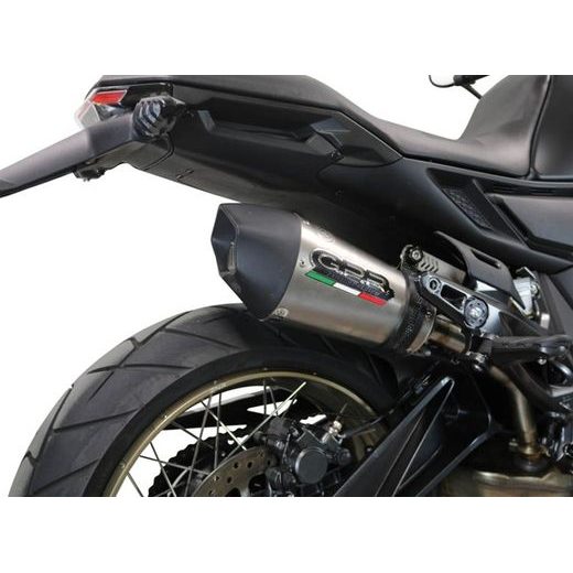 SLIP-ON EXHAUST GPR NEW GRAND PRIX EVO TITANIUM E5.Z.9.GPAN.TO BRUSHED TITANIUM INCLUDING REMOVABLE DB KILLER AND LINK PIPE