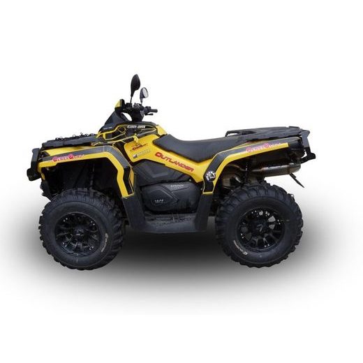 SLIP-ON EXHAUST GPR DEEPTONE QUSP.160.3.DEATV BRUSHED STAINLESS STEEL INCLUDING REMOVABLE DB KILLER AND LINK PIPE