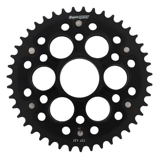 REAR SPROCKET SUPERSPROX STEALTH RST-737:43-BLK MELNS/PELĒKS 43T, 520