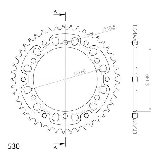 AIZMUGURĒJAIS ZOBRATS SUPERSPROX STEALTH RST-502:45-BLU ZILS 45T, 530