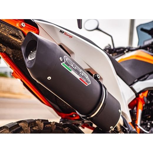 SLIP-ON EXHAUST GPR FURORE EVO4 NERO E4.KT.105.1.FNE4 MATTE BLACK INCLUDING REMOVABLE DB KILLER AND LINK PIPE