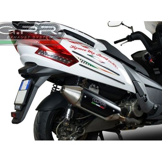 SLIP-ON EXHAUST GPR POWER BOMB KYM.6.BOMB BRUSHED STAINLESS STEEL