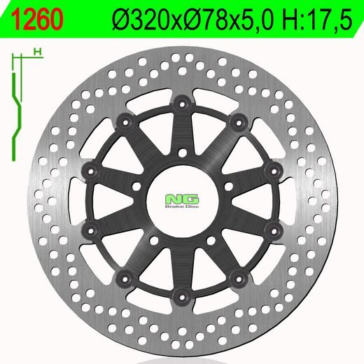 BREMŽU DISKS NG 1260