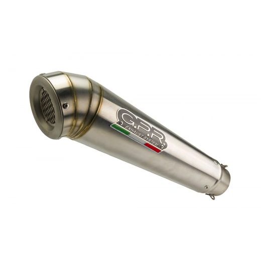 SLIP-ON EXHAUST GPR POWERCONE EVO T.76.PCEV BRUSHED STAINLESS STEEL INCLUDING REMOVABLE DB KILLER AND LINK PIPE