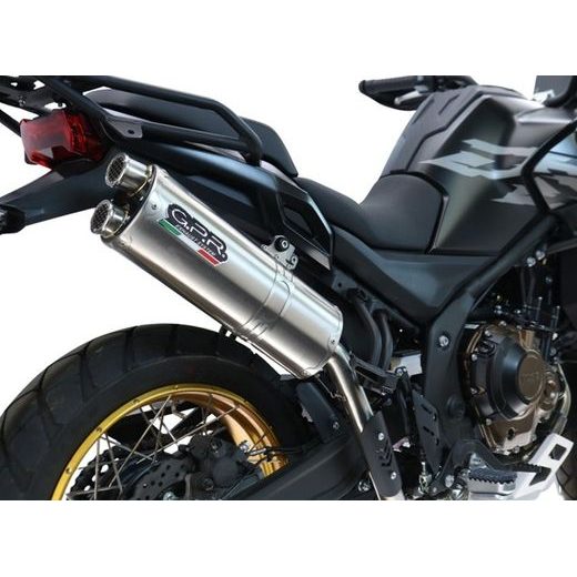 SLIP-ON EXHAUST GPR DUAL INOX VO.8.DUAL.IO BRUSHED STAINLESS STEEL INCLUDING REMOVABLE DB KILLER AND LINK PIPE