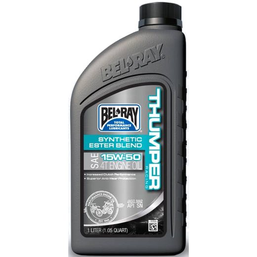 MOTORA EĻĻA BEL-RAY THUMPER RACING SYNTHETIC ESTER BLEND 4T 15W-50 1 L