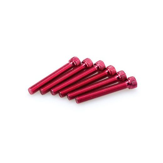 SKRŪVES PUIG ANODIZED 0540R SARKANS M8 X 55MM (6PCS)