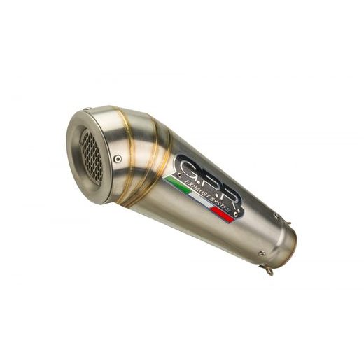SLIP-ON EXHAUST GPR POWERCONE EVO VO.2.RACE.PCEV BRUSHED STAINLESS STEEL INCLUDING LINK PIPE
