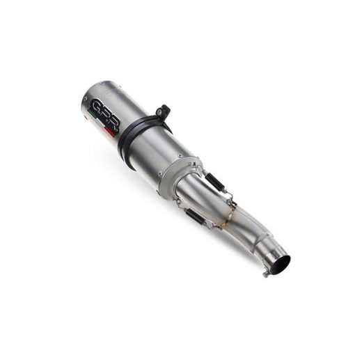 SLIP-ON EXHAUST GPR M3 TITANIUM NATURAL E5.BM.107.1.M3.TN BRUSHED TITANIUM INCLUDING REMOVABLE DB KILLER AND LINK PIPE