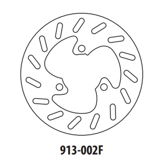 BREMŽU DISKS GOLDFREN 913-002F PRIEKŠ. 190 MM