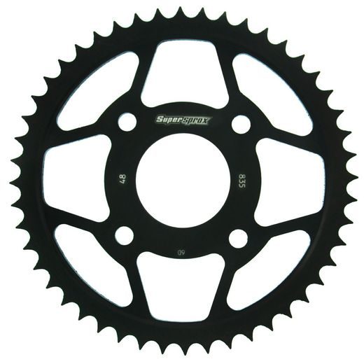 AIZMUGURĒJAIS ZOBRATS SUPERSPROX RFE-835:48-BLK MELNS/PELĒKS 48T, 428