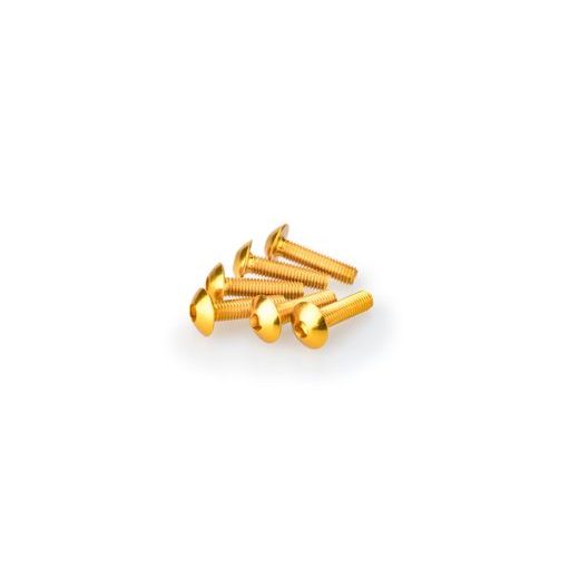 SKRŪVES PUIG ANODIZED 0550G DZELTENS M5 X 20MM (6PCS)