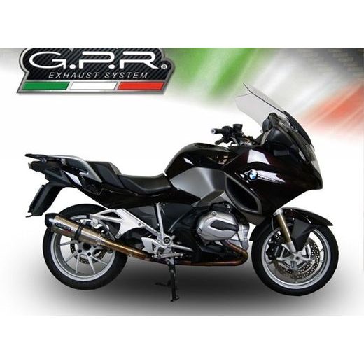 SLIP-ON EXHAUST GPR NEW GRAND PRIX EVO TITANIUM E4.BMW.98.GPAN.TO BRUSHED TITANIUM INCLUDING REMOVABLE DB KILLER AND LINK PIPE