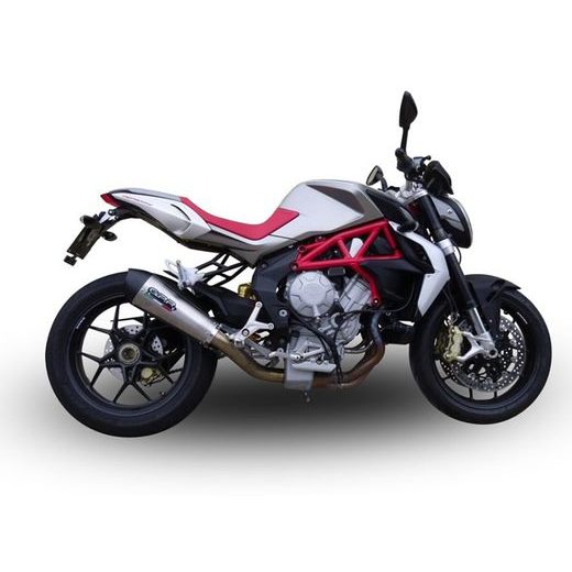 SLIP-ON EXHAUST GPR NEW GRAND PRIX EVO TITANIUM MV.6.GPAN.TO BRUSHED TITANIUM INCLUDING REMOVABLE DB KILLER AND LINK PIPE