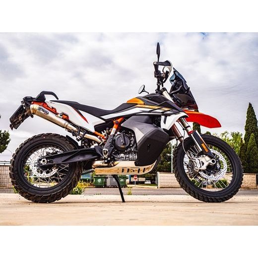 SLIP-ON EXHAUST GPR POWERCONE EVO E4.KT.105.1.PCEV BRUSHED STAINLESS STEEL INCLUDING REMOVABLE DB KILLER AND LINK PIPE