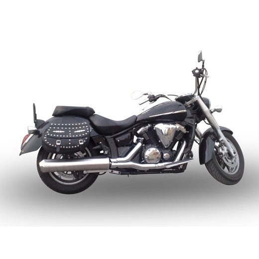 SLIP-ON EXHAUST GPR INOX OVAL Y.139.IT BRUSHED STAINLESS STEEL INCLUDING REMOVABLE DB KILLER AND LINK PIPE
