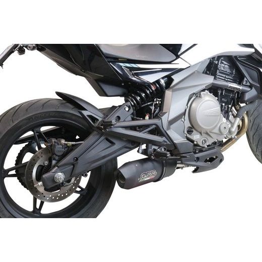 SLIP-ON EXHAUST GPR FURORE NERO CF.4.RACEDB.FUNE MATTE BLACK INCLUDING LINK PIPE AND REMOVABLE DBKILLER