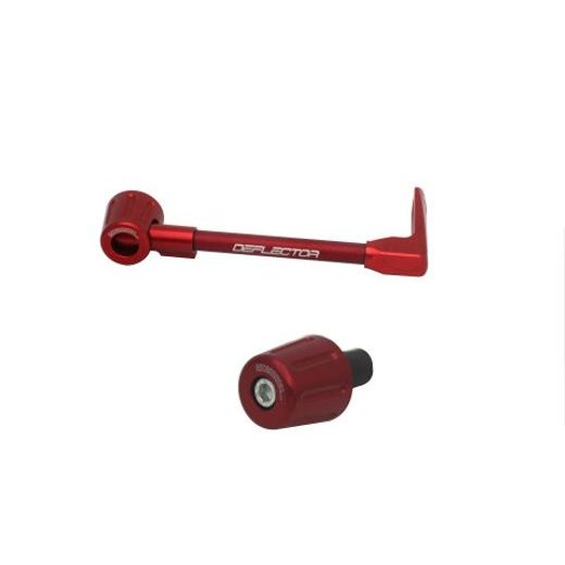 LEVER GUARD ACCOSSATO WITH RED HOSE AND JOINT RIGHT, ALUMINIUM