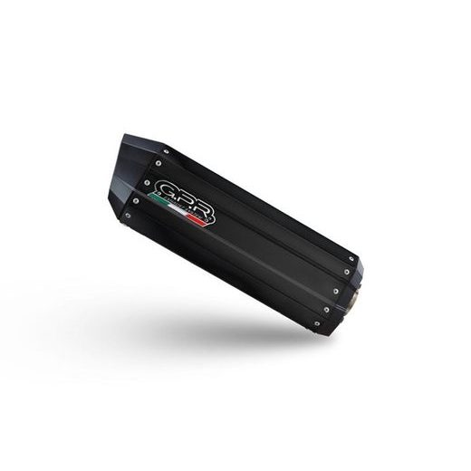 SLIP-ON EXHAUST GPR HYPER SONIC E5.BM.107.HYSOBLK MATTE BLACK INCLUDING REMOVABLE DB KILLER AND LINK PIPE