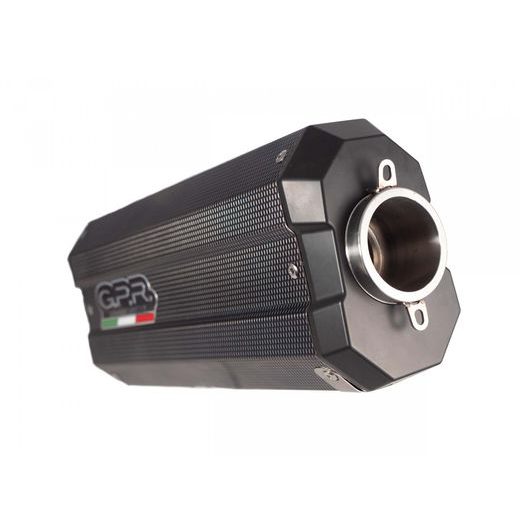 SLIP-ON EXHAUST GPR SONIC E4.BM.107.SOPO BRUSHED STAINLESS STEEL INCLUDING REMOVABLE DB KILLER AND LINK PIPE
