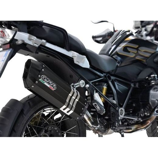 SLIP-ON EXHAUST GPR HYPER SONIC E4.BM.99.HYSOBLK MATTE BLACK INCLUDING REMOVABLE DB KILLER AND LINK PIPE