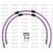 RACE PRIEKŠĒJO BREMŽU ŠĻŪTEŅU KOMPLEKTS VENHILL POWERHOSEPLUS TRI-6004FB-PU (2 ŠĻAUKAS KOMPLEKTĀ) PURPLE HOSES, BLACK FITTINGS