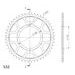 ĶĒDES KOMPLEKTS EK - SUDRABA CHAIN 530 SRO, O-RING, CHK FRONT SPROCKET SUPERSPROX, CHK REAR SPROCKET SUPERSPROX PRIEKŠ YAMAHA YZF-R6 2003-2005