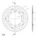 REAR SPROCKET SUPERSPROX STEALTH RST-1304:43-GLD ZELTA 43T, 525