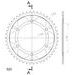 ĶĒDES KOMPLEKTS EK - SUDRABA CHAIN 520 SRO, O-RING, CHK FRONT SPROCKET SUPERSPROX, CHK REAR SPROCKET SUPERSPROX PRIEKŠ APRILIA SXV 4.5 2006-2012