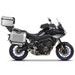COMPLETE SET OF BLACK ALUMINUM CASES SHAD TERRA, 37L TOPCASE + 36L / 47L SIDE CASES, INCLUDING MOUNTING KIT AND PLATE SHAD YAMAHA MT-09 TRACER / TRACER 900